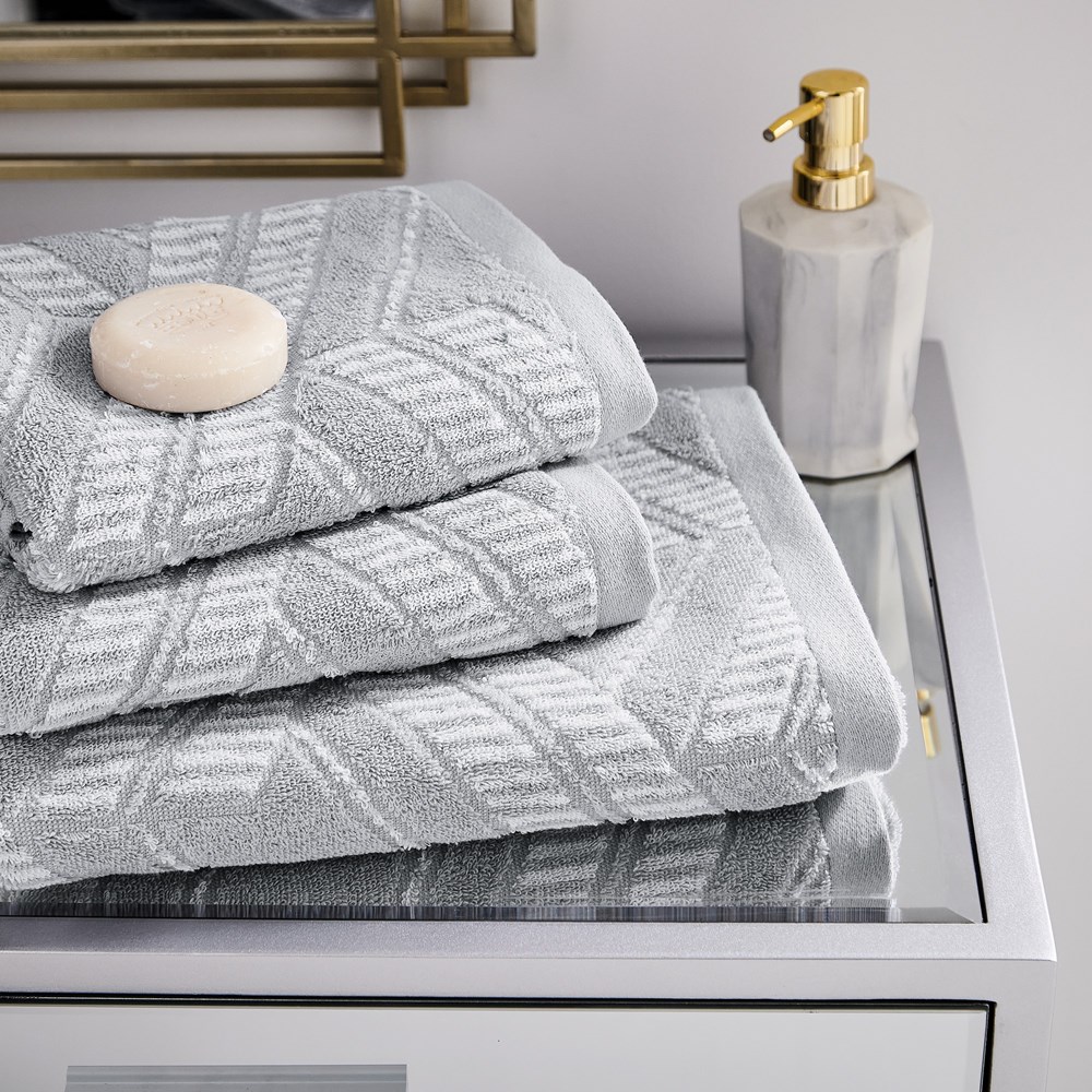 Astoria Towels by Helena Springfield in Silver Grey